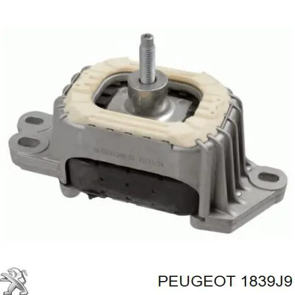 1839J9 Peugeot/Citroen coxim (suporte direito inferior de motor)