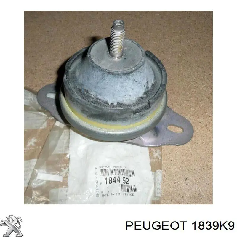 Правая подушка двигателя 1839K9 Peugeot/Citroen