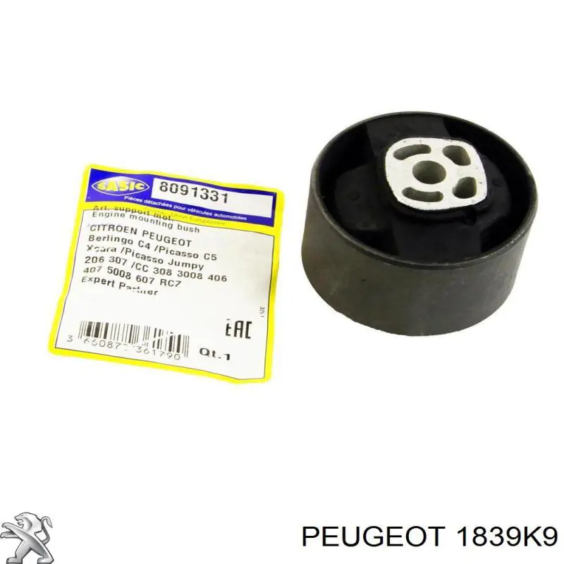 Купить 1839K9 Peugeot/Citroen Правая опора двигателя