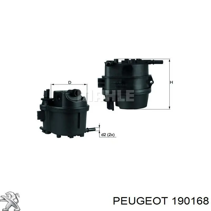 Фильтр топливный Peugeot/Citroen 190168