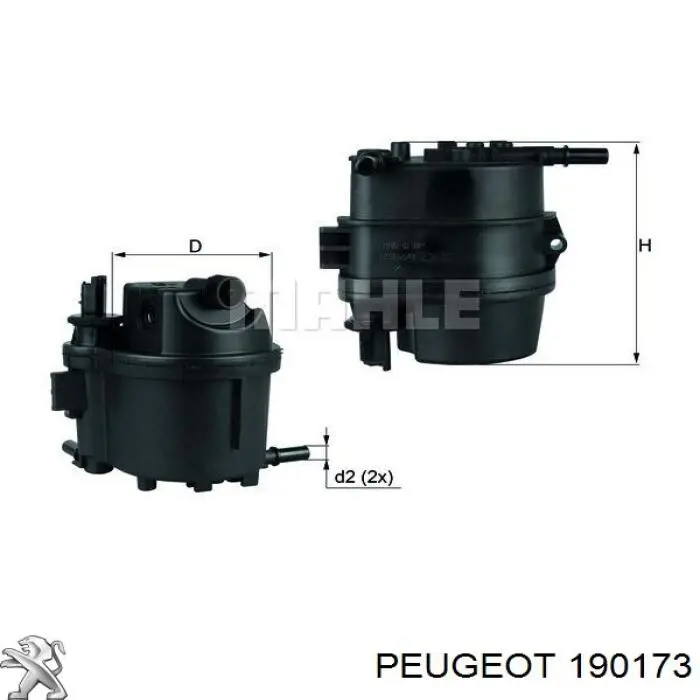 190173 Peugeot/Citroen топливный фильтр