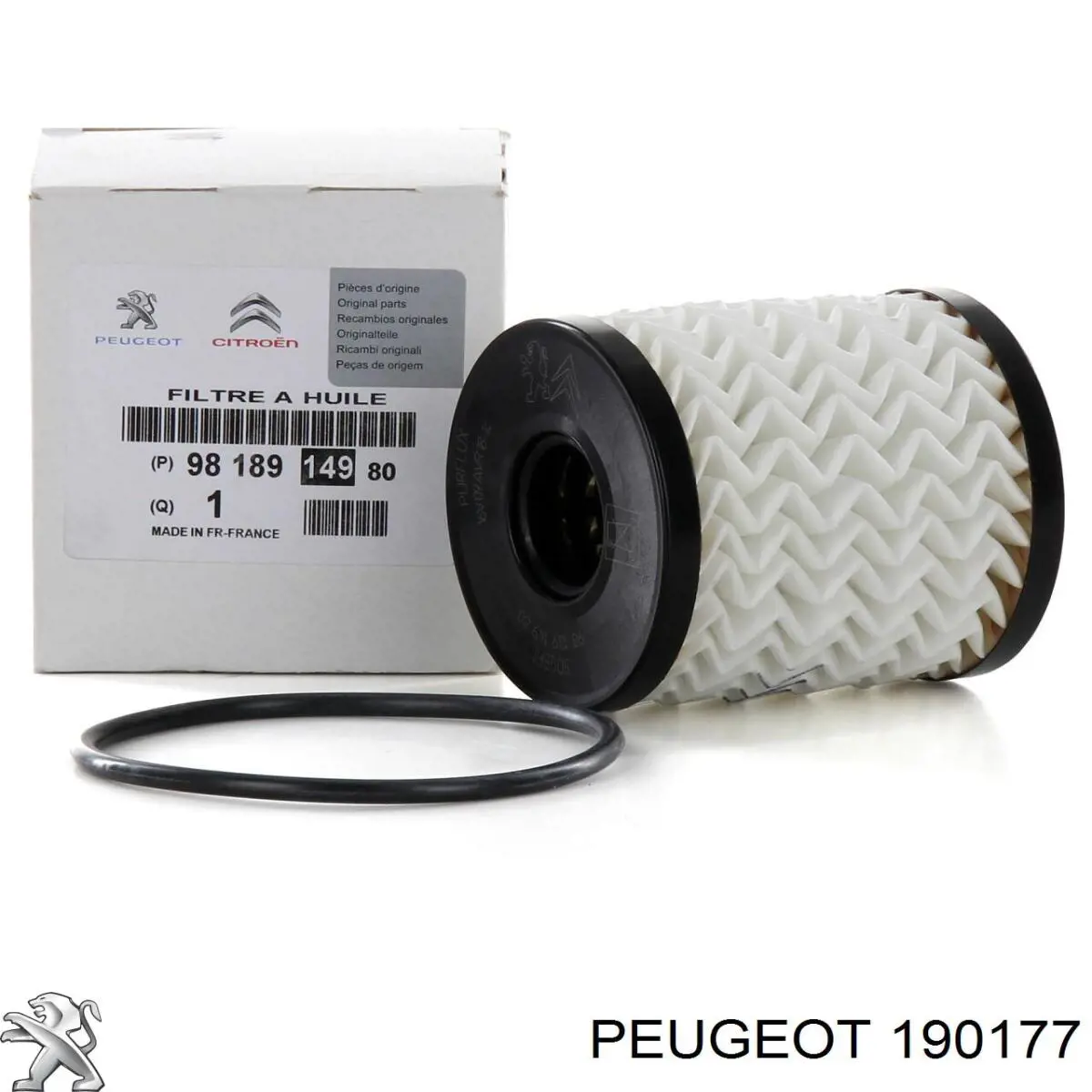 Caixa de filtro de combustível 190177 Peugeot/Citroen