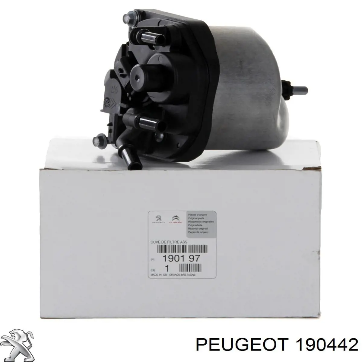Крышка корпуса топливного фильтра 190442 Peugeot/Citroen