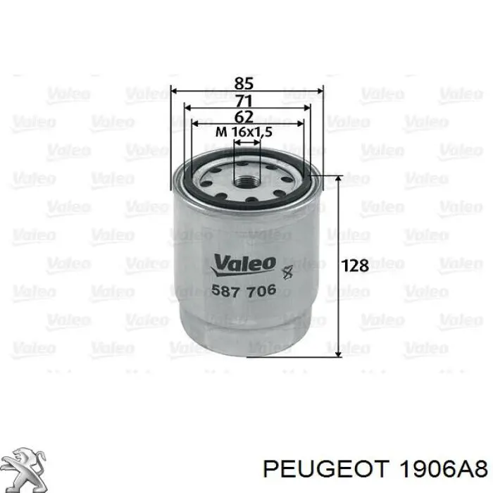 Топливный фильтр 1906A8 Peugeot/Citroen