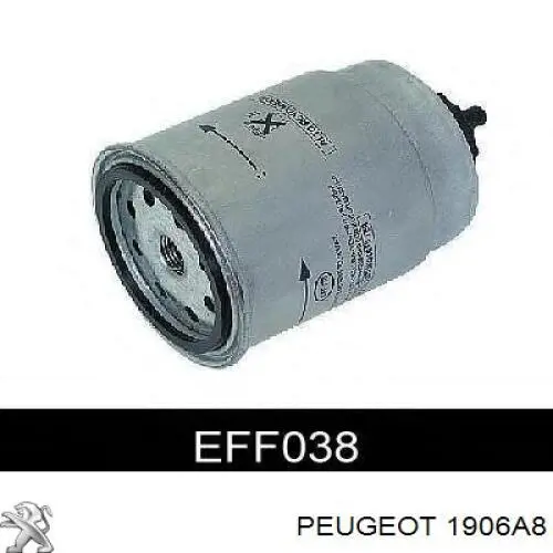 00001906A8 Peugeot/Citroen Фильтр топлива