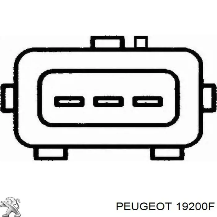 Sensor, posición mariposa 19200F Peugeot/Citroen
