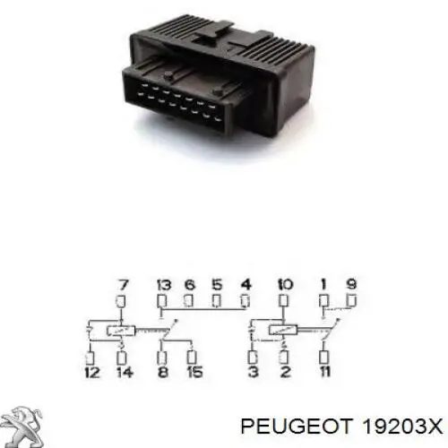 Купить 19203X Peugeot/Citroen Реле бензонасоса