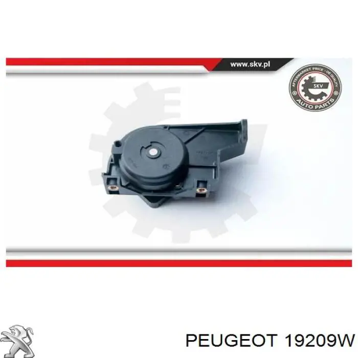 Sensor De Posicion del pedal del acelerador 19209W Peugeot/Citroen