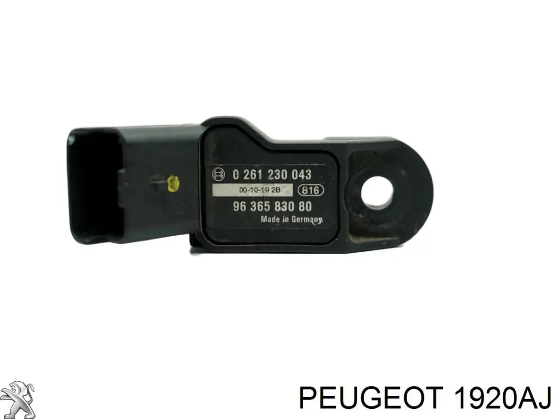 1920AJ Peugeot/Citroen sensor de pressão no coletor de admissão, map