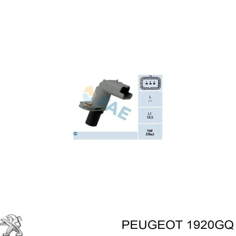 Датчик положения распредвала Peugeot/Citroen 1920GQ