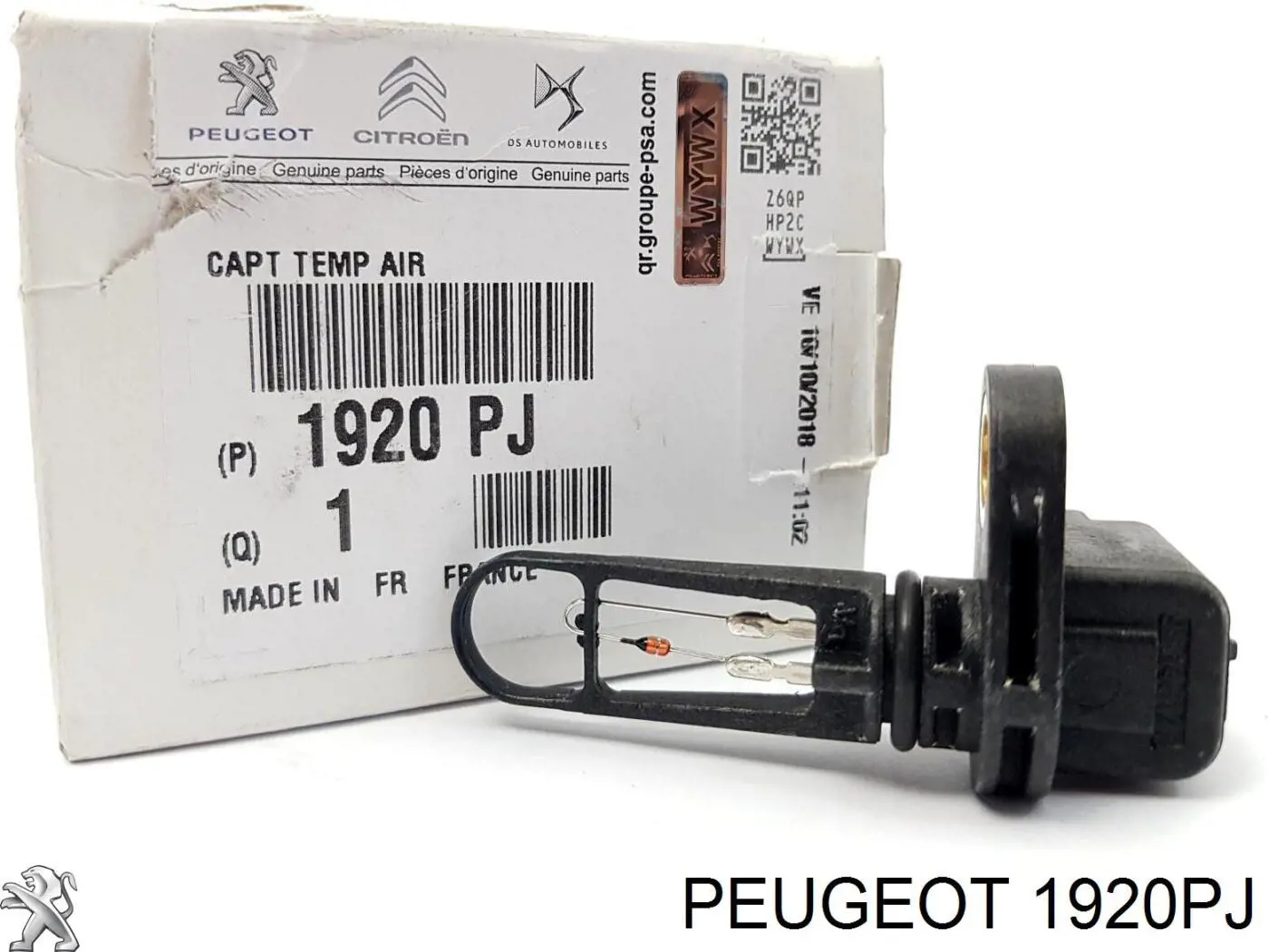 1920PJ Peugeot/Citroen Датчик температуры воздуха на входе