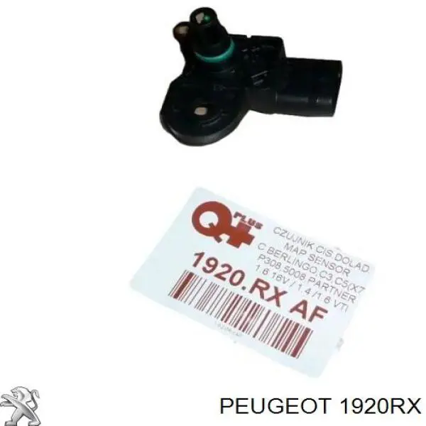 261230254 Peugeot/Citroen sensor de pressão no coletor de admissão, map