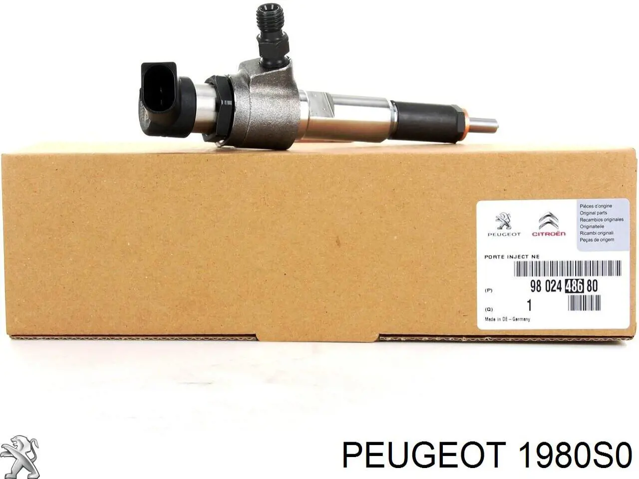 Inyector de combustible 1980S0 Peugeot/Citroen