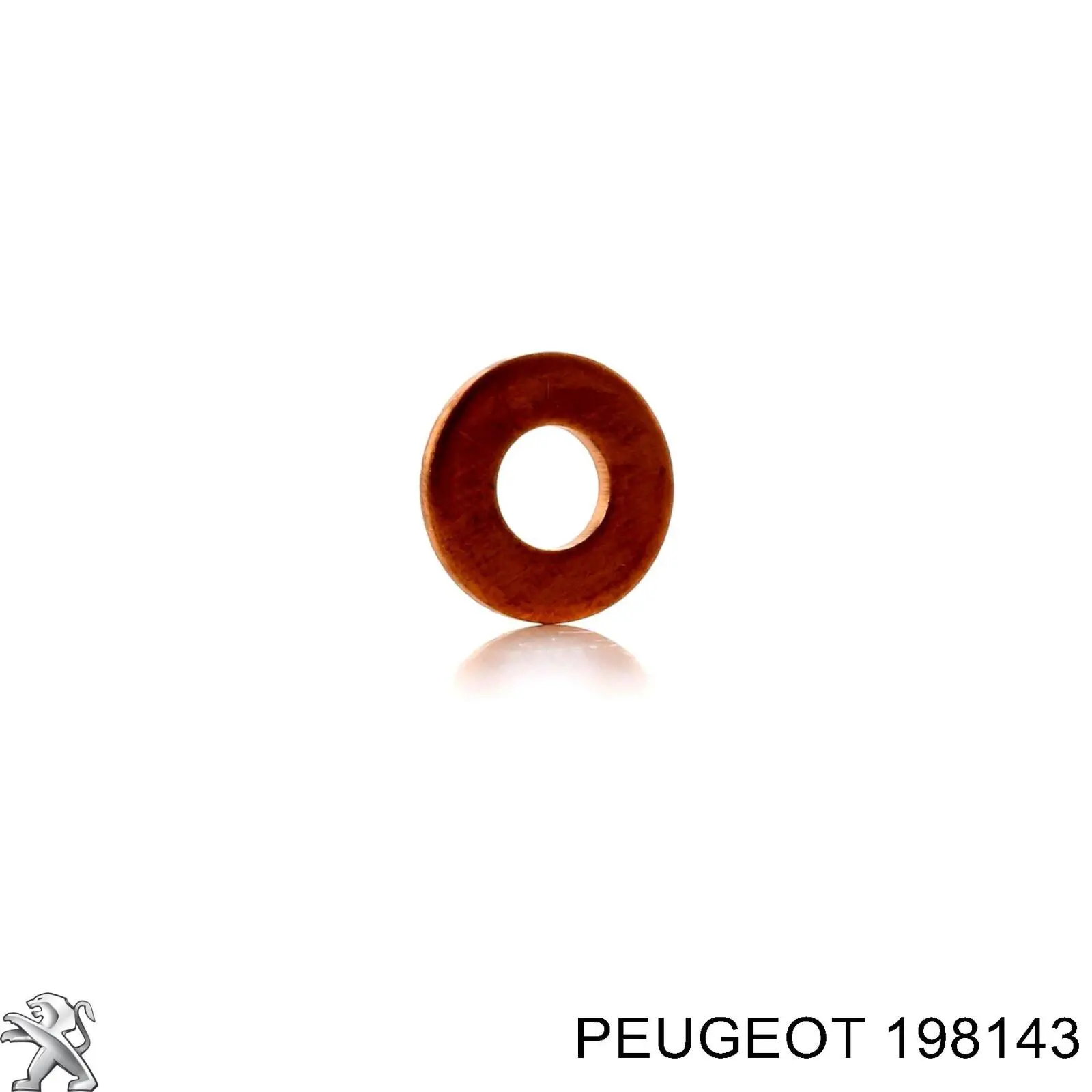 198143 Peugeot/Citroen кольцо (шайба форсунки инжектора посадочное)