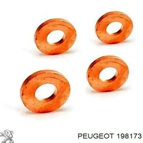 198173 Peugeot/Citroen anel (arruela do injetor de ajuste)
