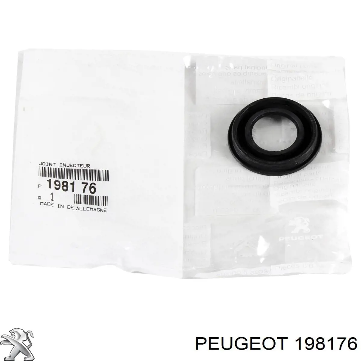 198176 Peugeot/Citroen кольцо уплотнительное свечного колодца