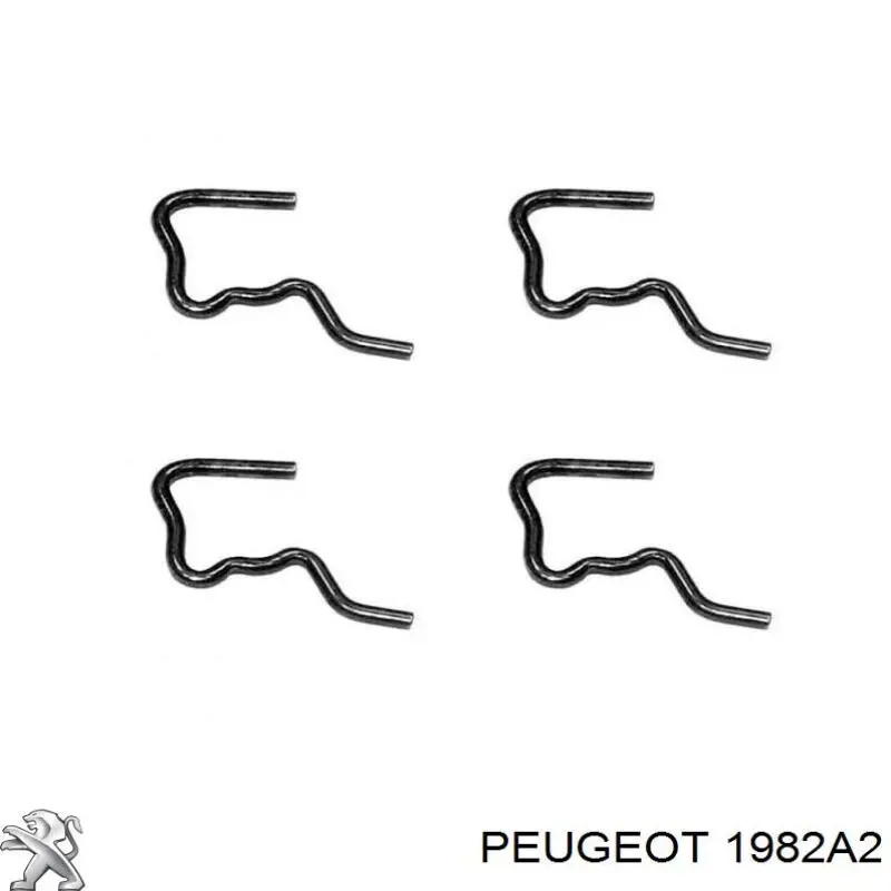 Soporte para fijar los tubos de retorno de los inyectores 1982A2 Peugeot/Citroen