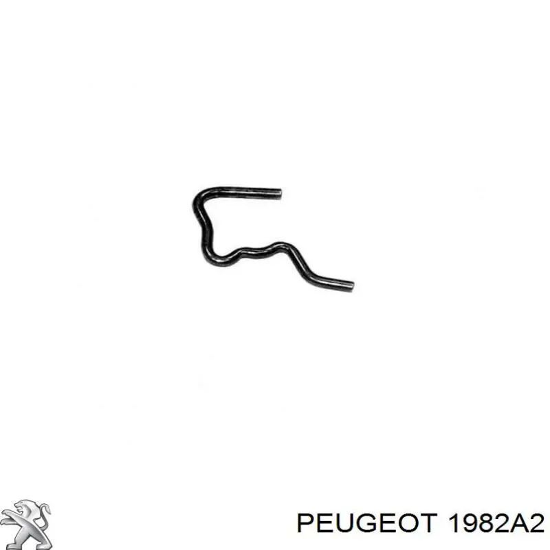 1982A2 PEUGEOT Soporte para fijar los tubos de retorno de los inyectores original y equivalente