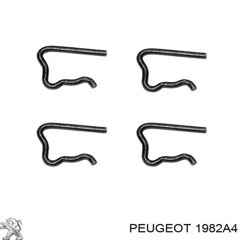 Soporte para fijar los tubos de retorno de los inyectores 1982A4 Peugeot/Citroen