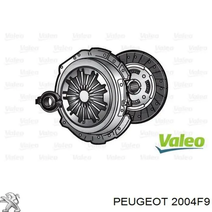 Комплект сцепления (3 части) Peugeot/Citroen 2004F9 цена, от 98.40 USD