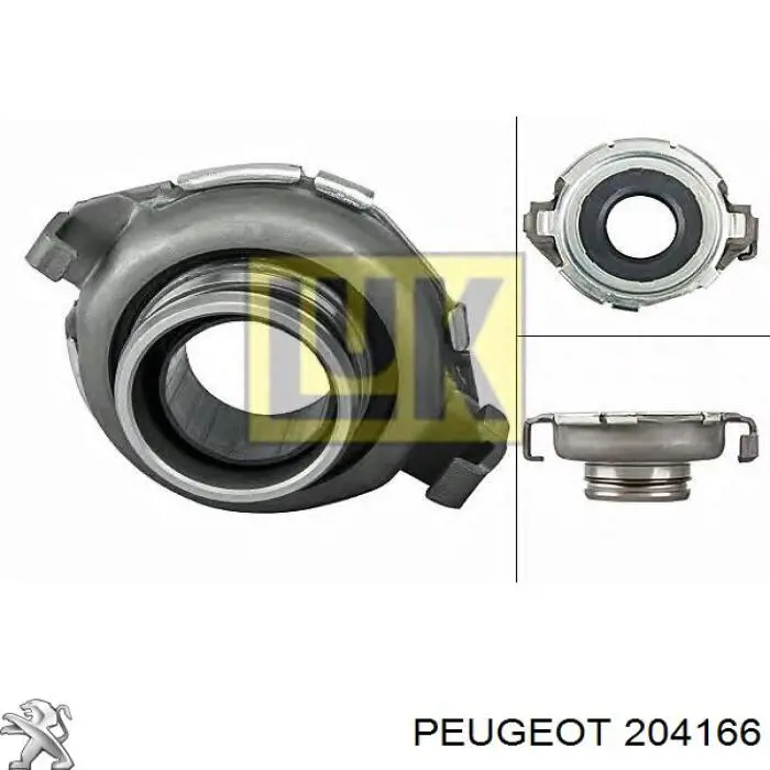 Cojinete de desembrague 204166 Peugeot/Citroen
