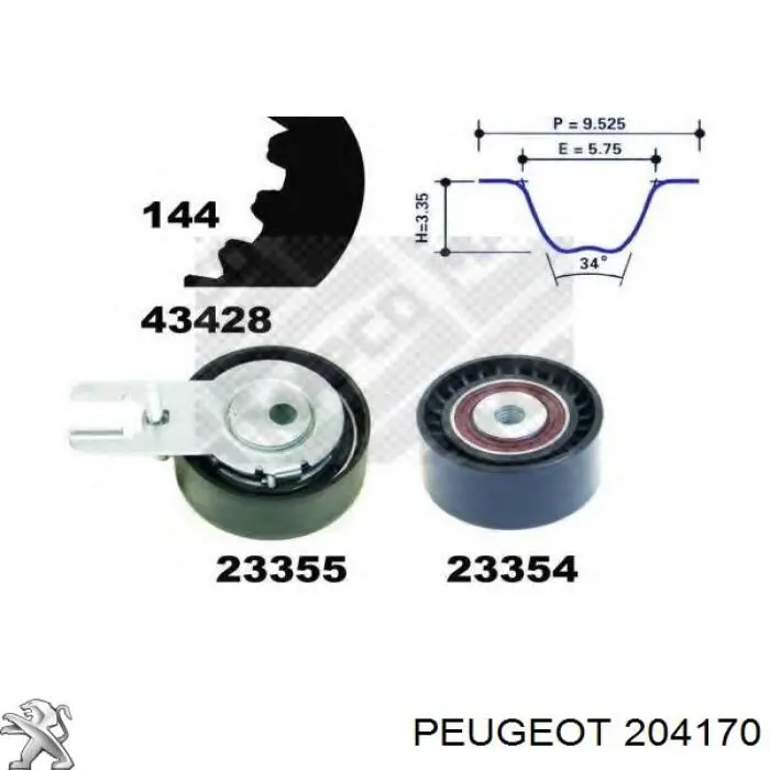 Подшипник сцепления выжимной Peugeot/Citroen 204170