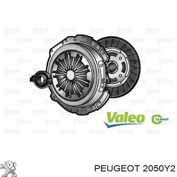 2050Y2 Peugeot/Citroen kit de embraiagem (3 peças)