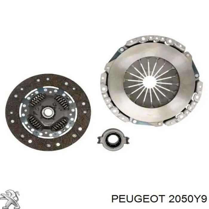 Kit de embrague (3 partes) 2050Y9 Peugeot/Citroen