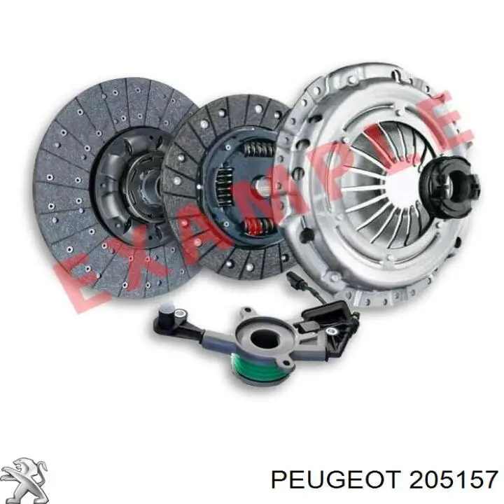 Купить 205157 Peugeot/Citroen Комплект сцепления (диск, корзина, подшипник)