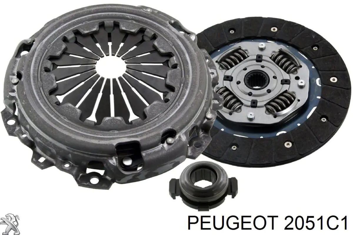 Kit de embrague (3 partes) 2051C1 Peugeot/Citroen