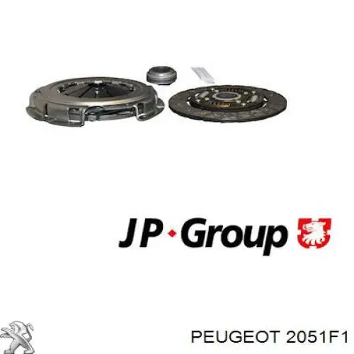 Купить 2051F1 Peugeot/Citroen Комплект сцепления (диск, корзина, подшипник)