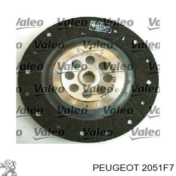 Комплект сцепления (3 части) Peugeot/Citroen 2051F7 цена, от 103.91 USD