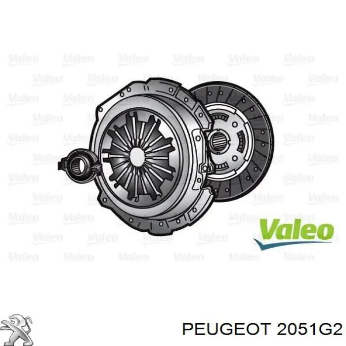 Купить 2051G2 Peugeot/Citroen Комплект сцепления (диск, корзина, подшипник)