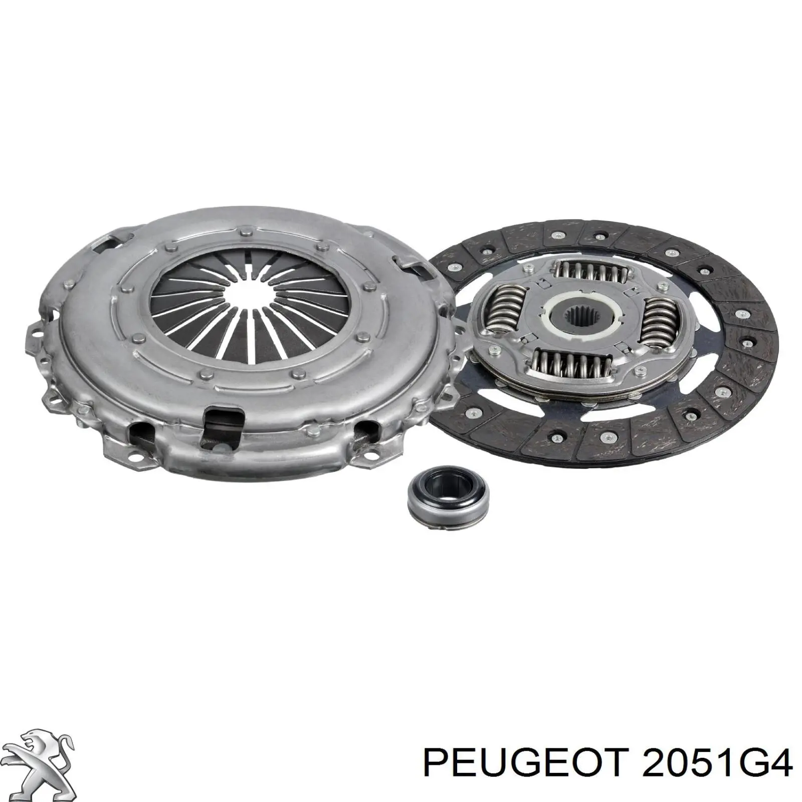 Kit de embrague (3 partes) 2051G4 Peugeot/Citroen