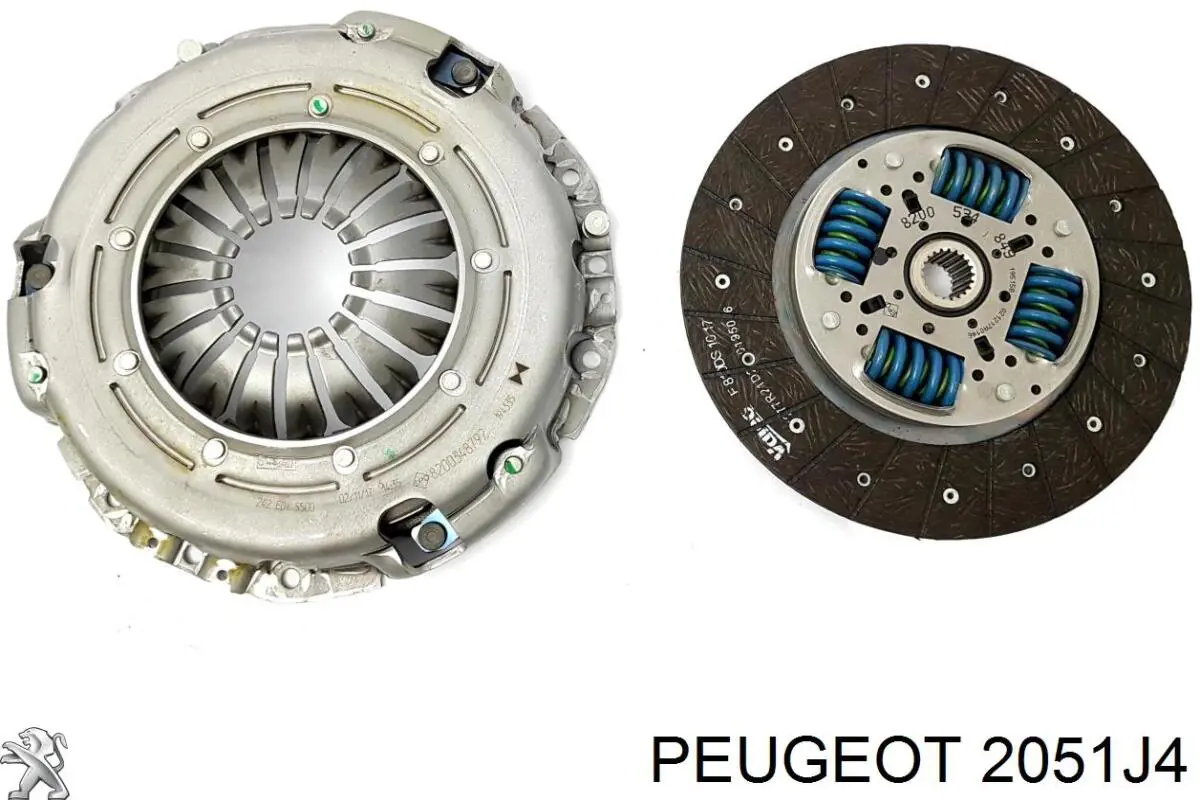 Купить 2051J4 Peugeot/Citroen Комплект сцепления (диск, корзина, подшипник)