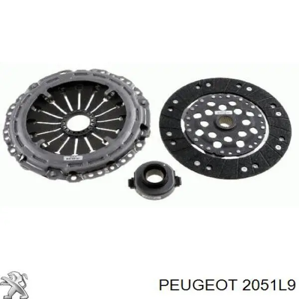 Купить 2051L9 Peugeot/Citroen Комплект сцепления (диск, корзина, подшипник)