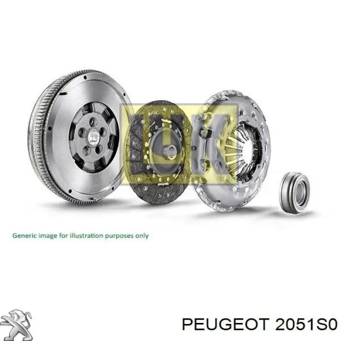 2051S0 Peugeot/Citroen kit de embraiagem (3 peças)