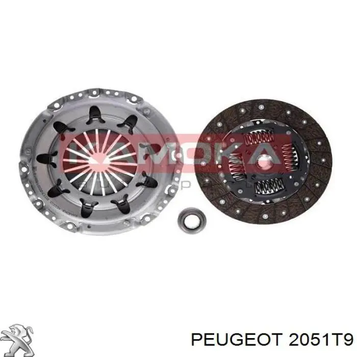 Kit de embrague (3 partes) 2051T9 Peugeot/Citroen