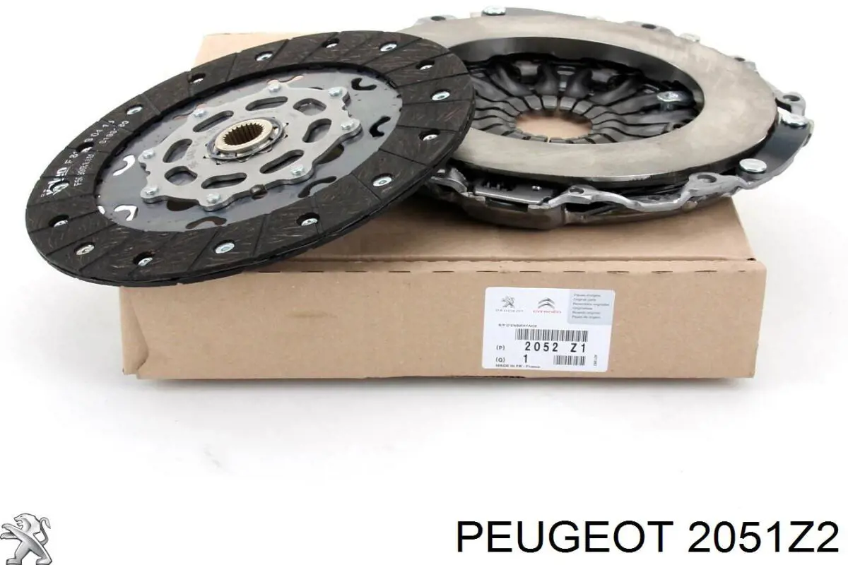 Kit de embrague (3 partes) 2051Z2 Peugeot/Citroen