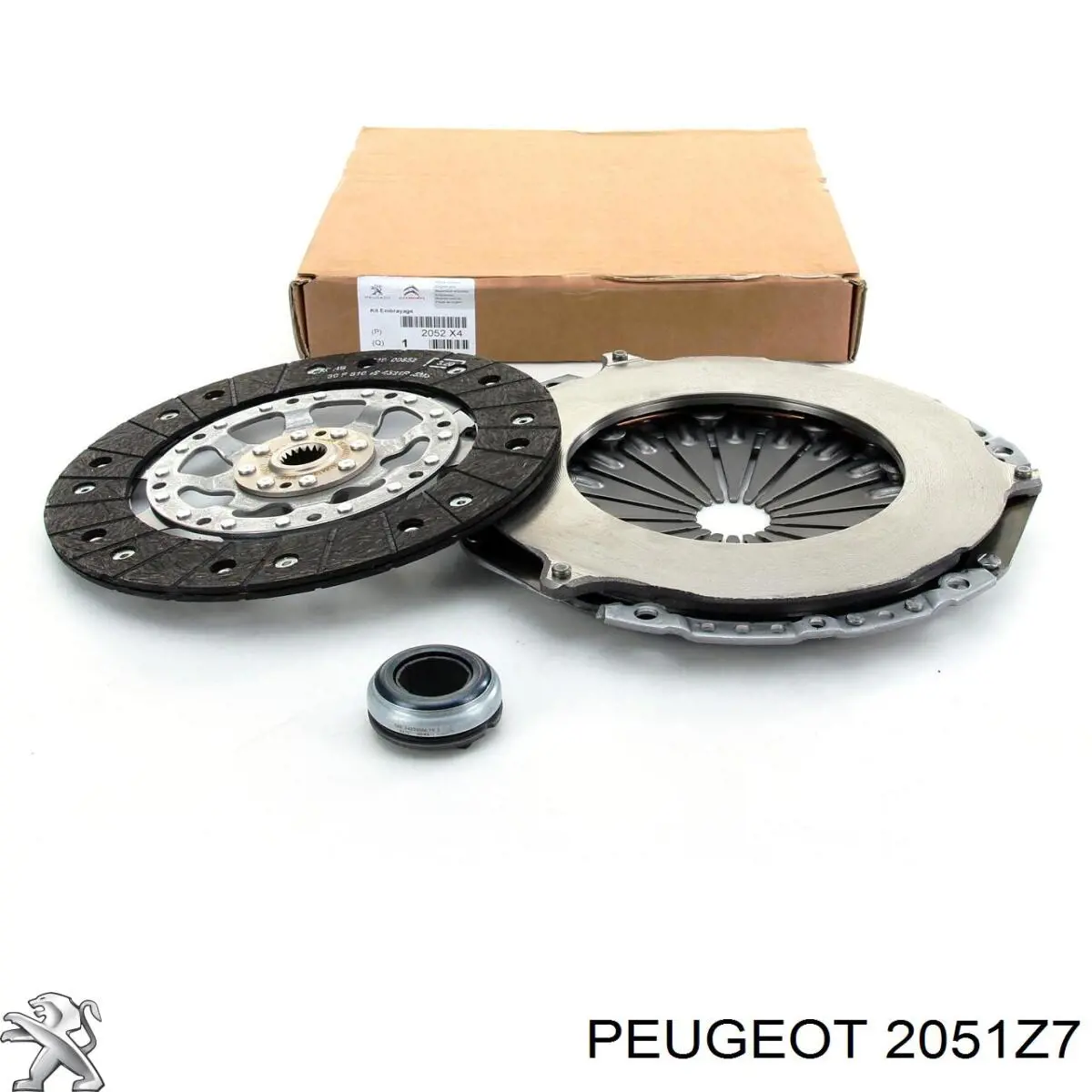 Kit de embrague (3 partes) 2051Z7 Peugeot/Citroen