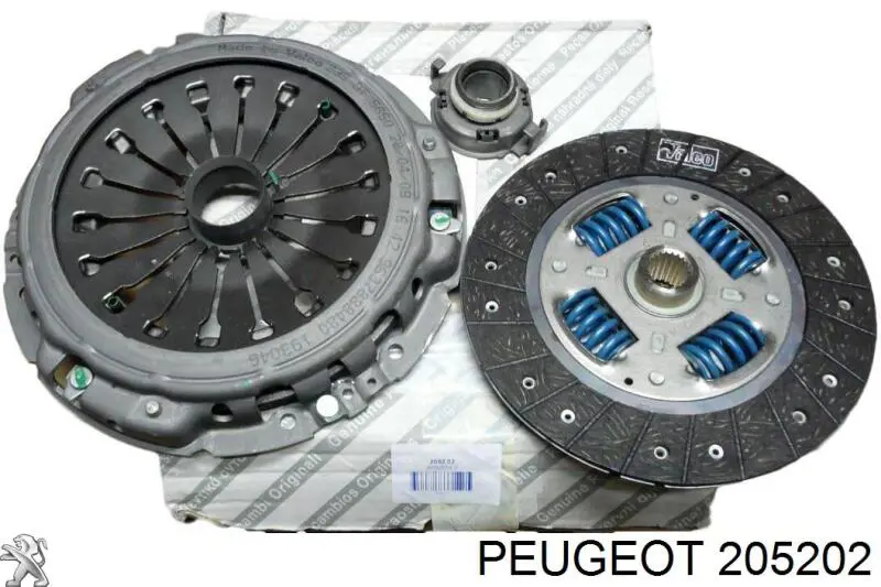 205202 Peugeot/Citroen kit de embraiagem (3 peças)