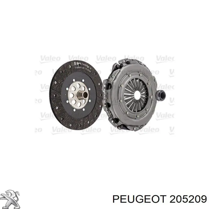 Kit de embrague (3 partes) 205209 Peugeot/Citroen