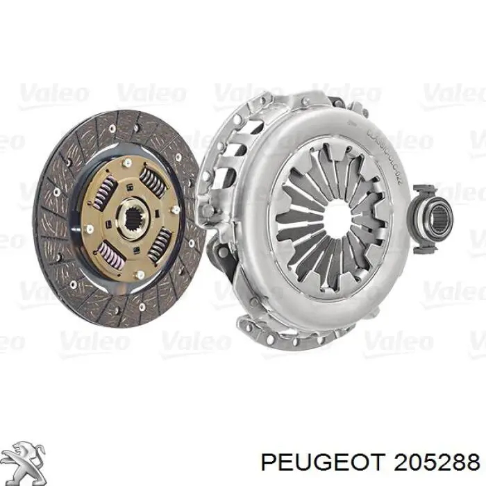 Kit de embrague (3 partes) 205288 Peugeot/Citroen
