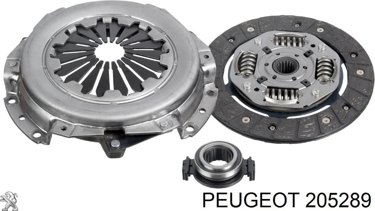 Kit de embrague (3 partes) 205289 Peugeot/Citroen