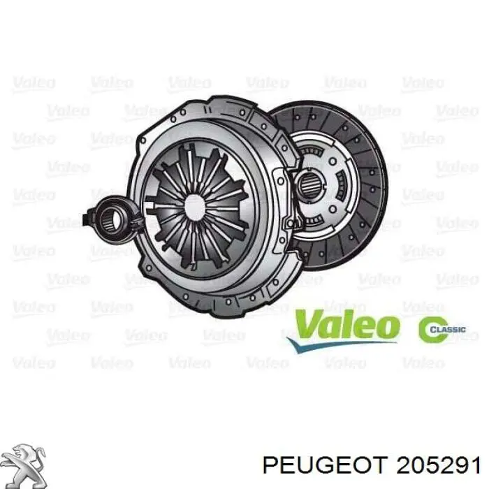 Комплект сцепления (3 части) Peugeot/Citroen 205291 цена, от 102.48 USD