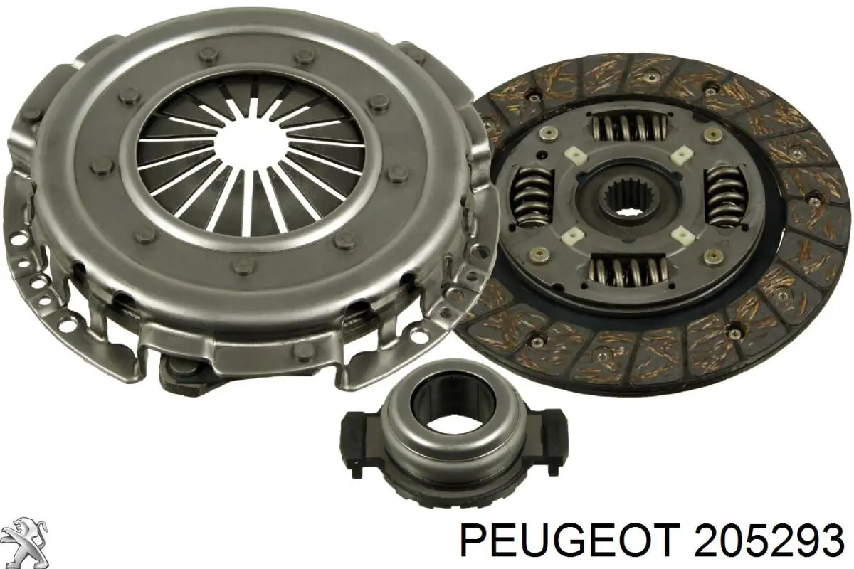 Комплект сцепления (3 части) Peugeot/Citroen 205293