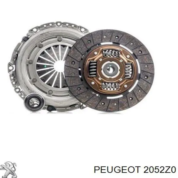 2052.Z0 Peugeot/Citroen kit de embraiagem (3 peças)