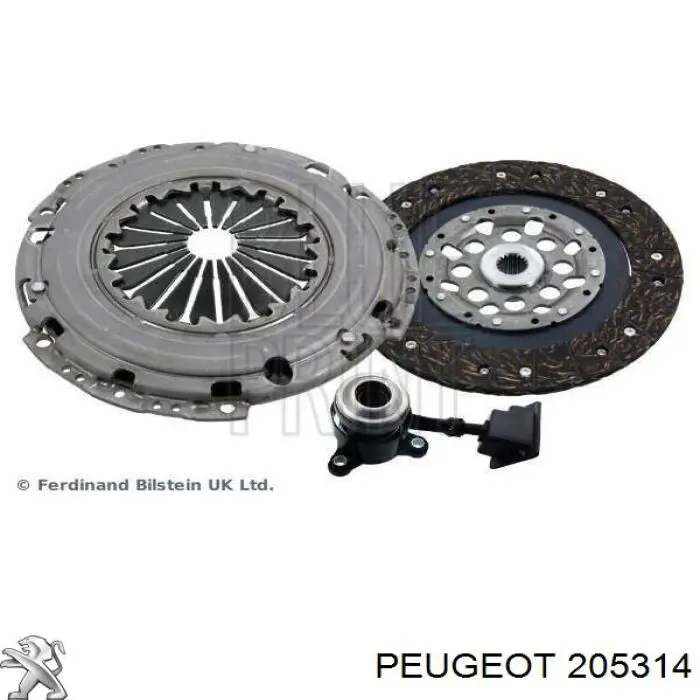 205314 Peugeot/Citroen kit de embraiagem (3 peças)