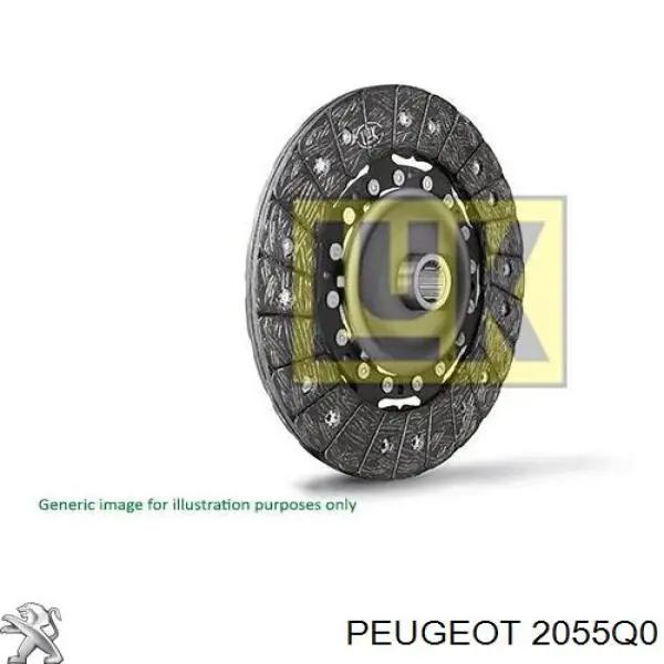 Диск сцепления Peugeot/Citroen 2055Q0