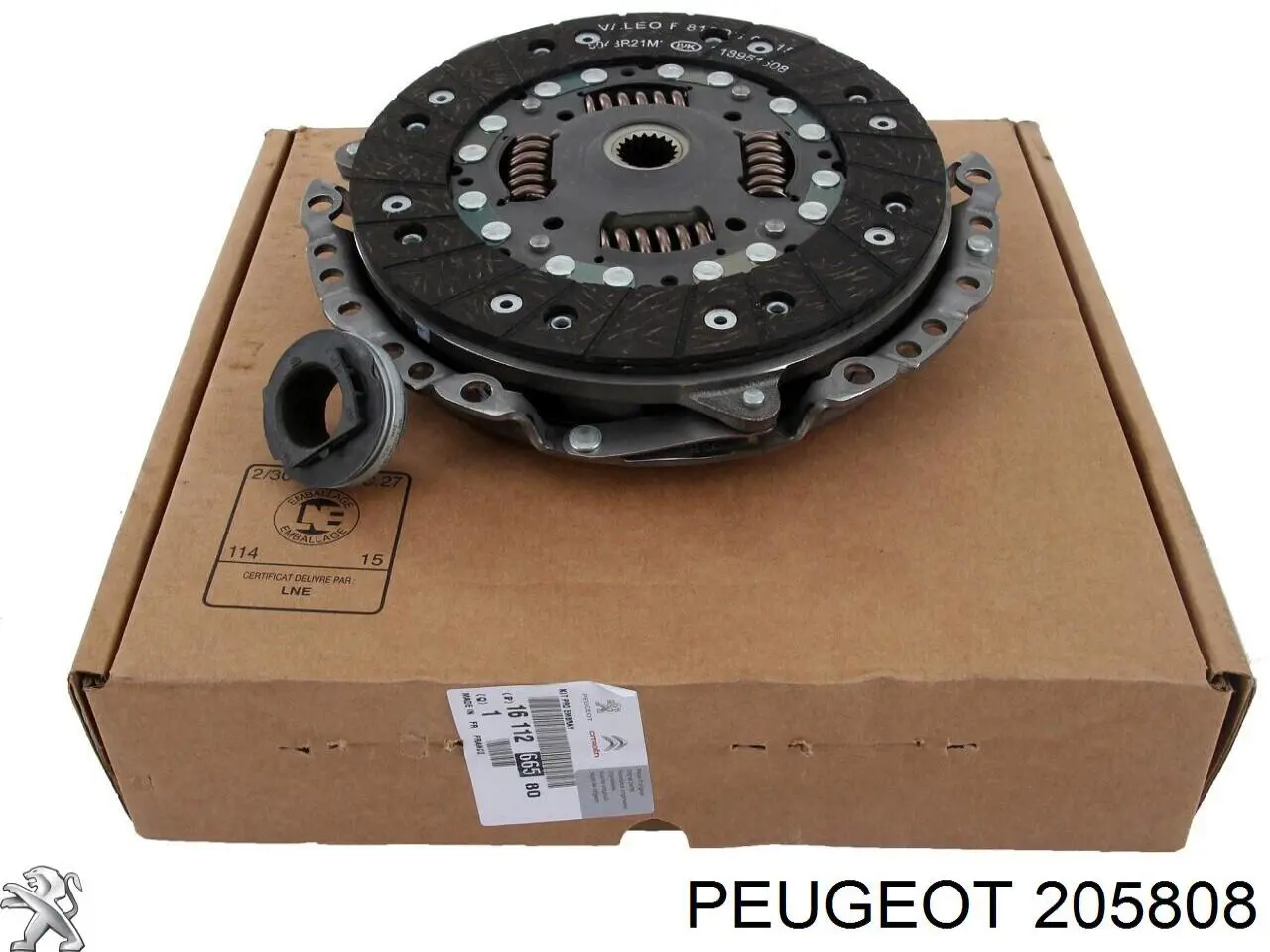 205808 Peugeot/Citroen kit de embraiagem (3 peças)